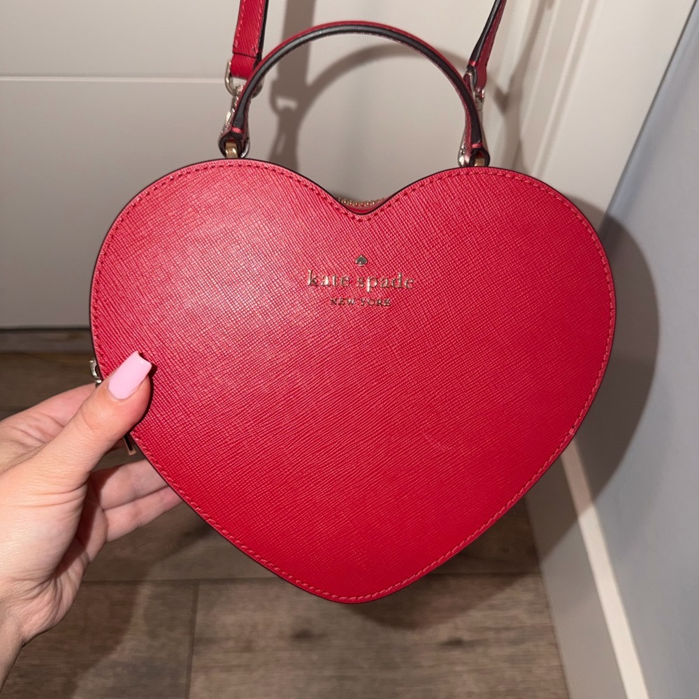 kate spade Red Heart-Shaped Mini Top-Handle Bag